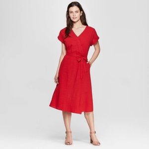 Universal Thread Red Wrap Dress